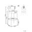 Rodin Upholstered Counter Stool with Metal Frame-679684315