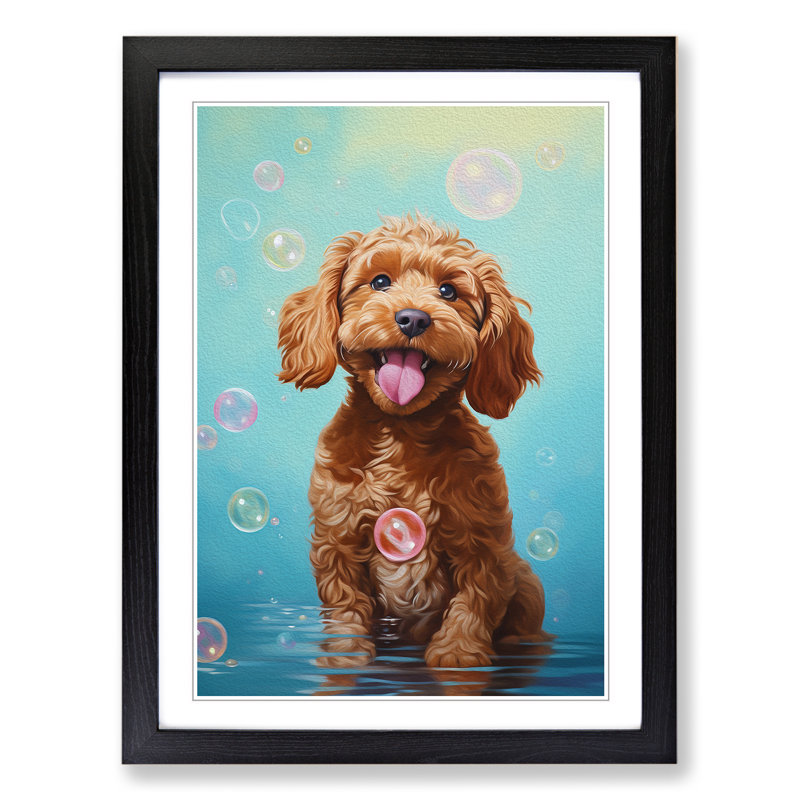 Single Picture Frame Print on Wood, 64cm H x 46cm W, Black Framed