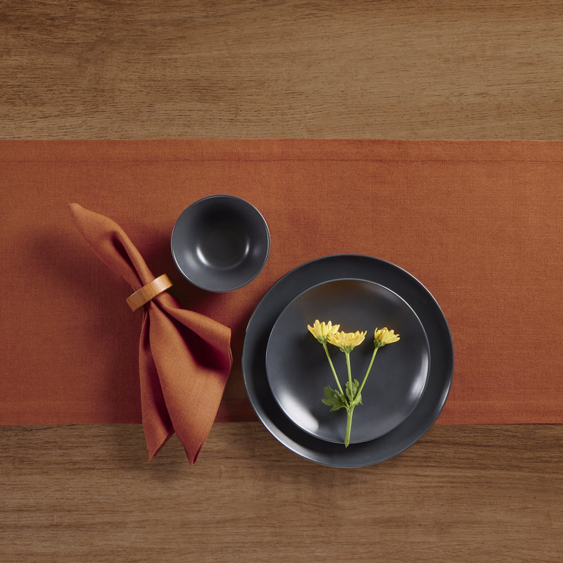 Diana - 100% Pure Linen Dinner Napkins, Cinnamon