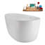 Baignoire autoportante 67 "avec drain 67" Streamline-102211130
