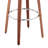 30" Cream Faux Leather and Walnut Wood Bar Stool-564445655