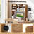 3-Tier Desktop Bookshelf w/ 6 Shelves Desk Organizer for Computer Desk-1393975490