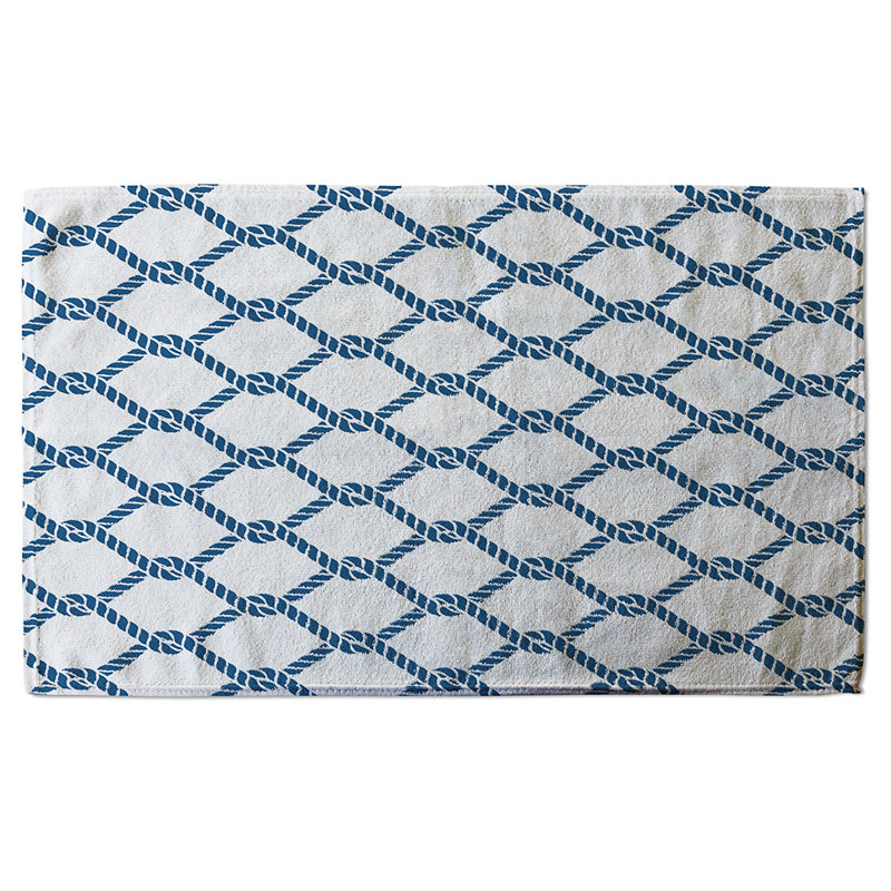 Nevlin Polyester Shower Curtain Set, Navy