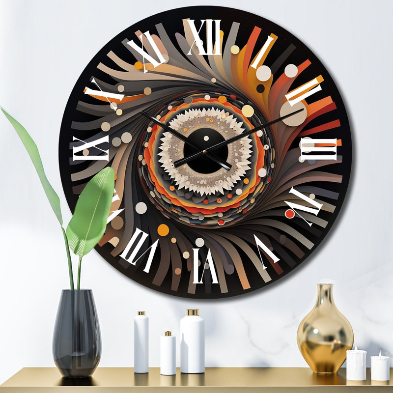 Horloge murale rétro en métal Eye of Consciousness, Petit