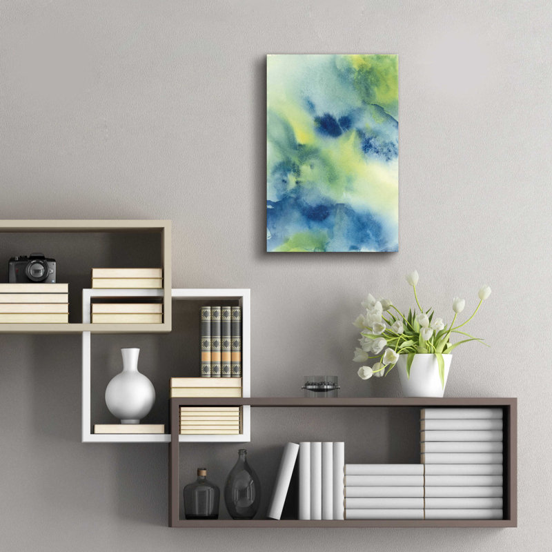 «Indigo Flow II» par Chris Paschke, H 24 po x l 16 po x P 0,2 po