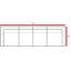 Canapé modulaire d'extérieur avec coussins, aucune installation requise, largeur de 122 po, tissé à la main, structure légère, coussins hydrofuges 4 pièces prêts à être utilisés, décoloration intérieure toutes saisons