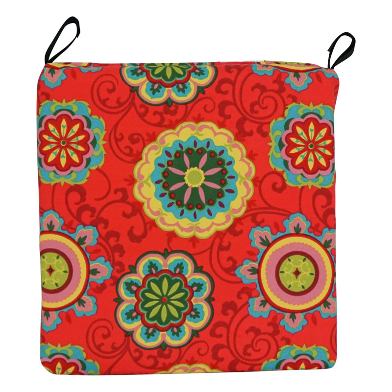 Outdoor 3'' Seat Cushion, Farrington Terrace Grenadine