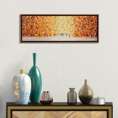 Sunset In An Orange Day - Wall Art Print - Framed Canvas