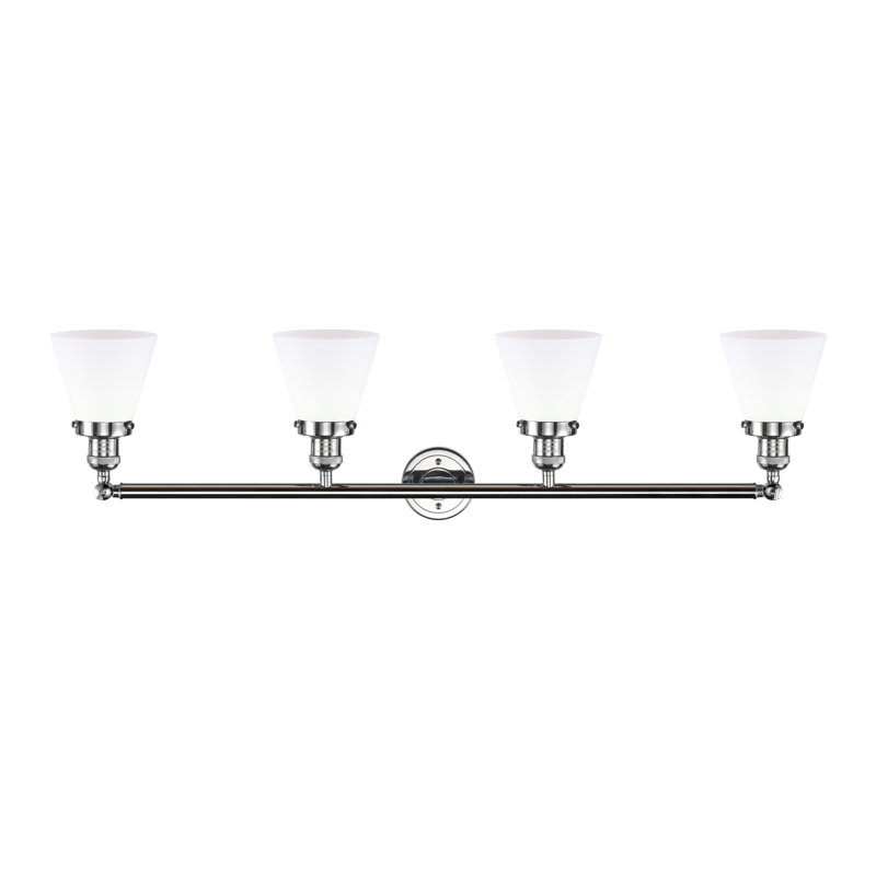 Shauna 4 - Light Vanity Light, Matte White, LED, Polished Chrome