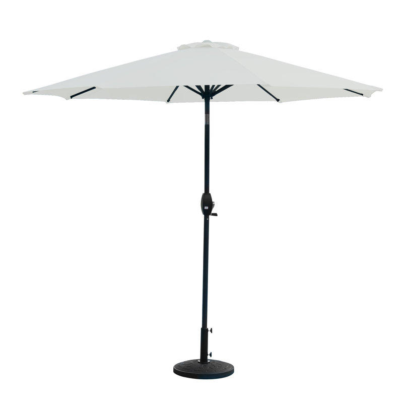 Parasol de marché 9 pi Pierpoint, Blanc