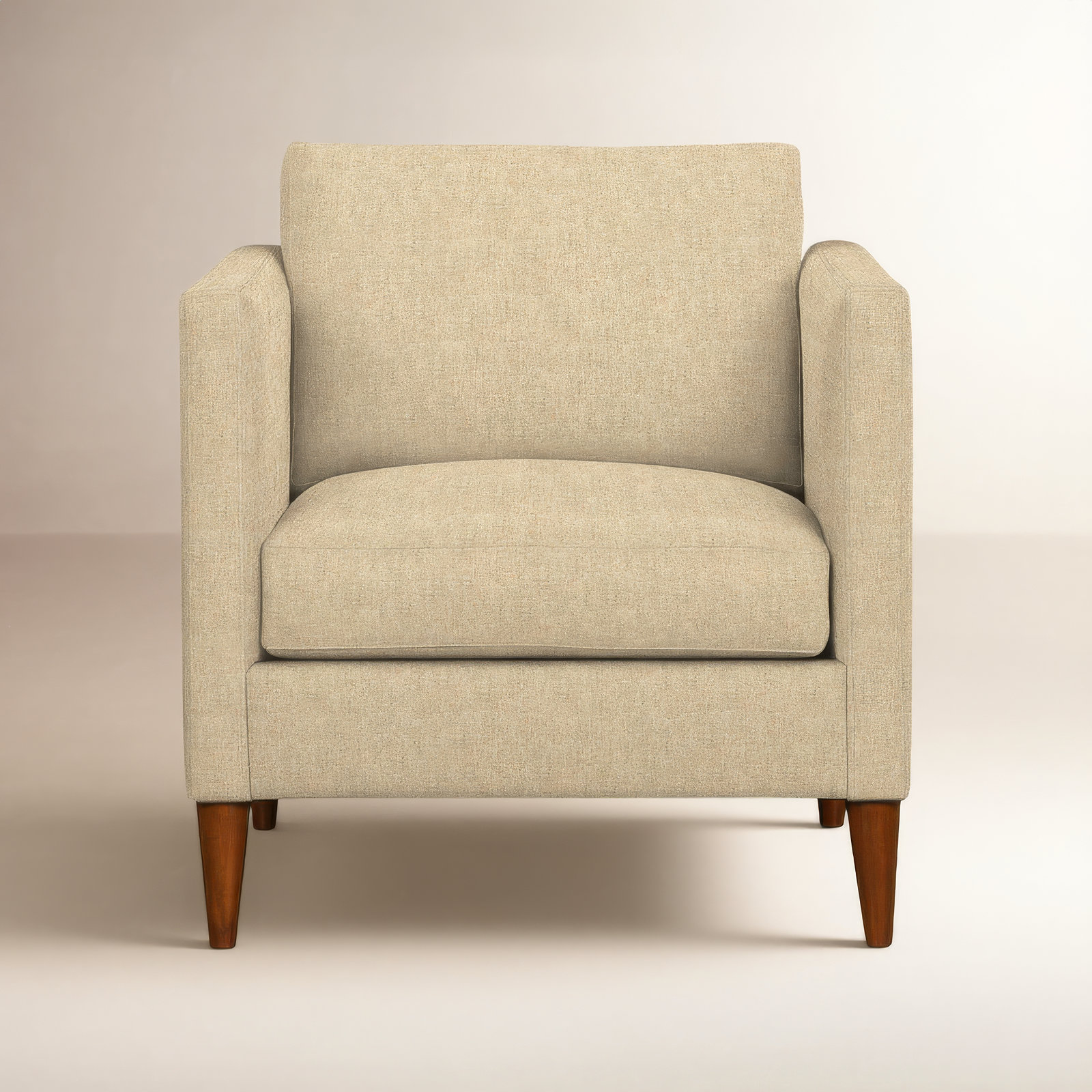 Clifford Upholstered Armchair, Turbo Wheat