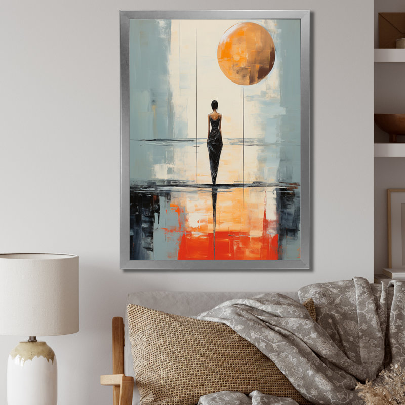 Minimalisme yoga, équilibre intérieur II, Argent, H 32 po x l 24 po x P 1 po