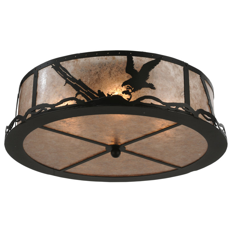Rustic Lodge 4 - Light Flush Mount
