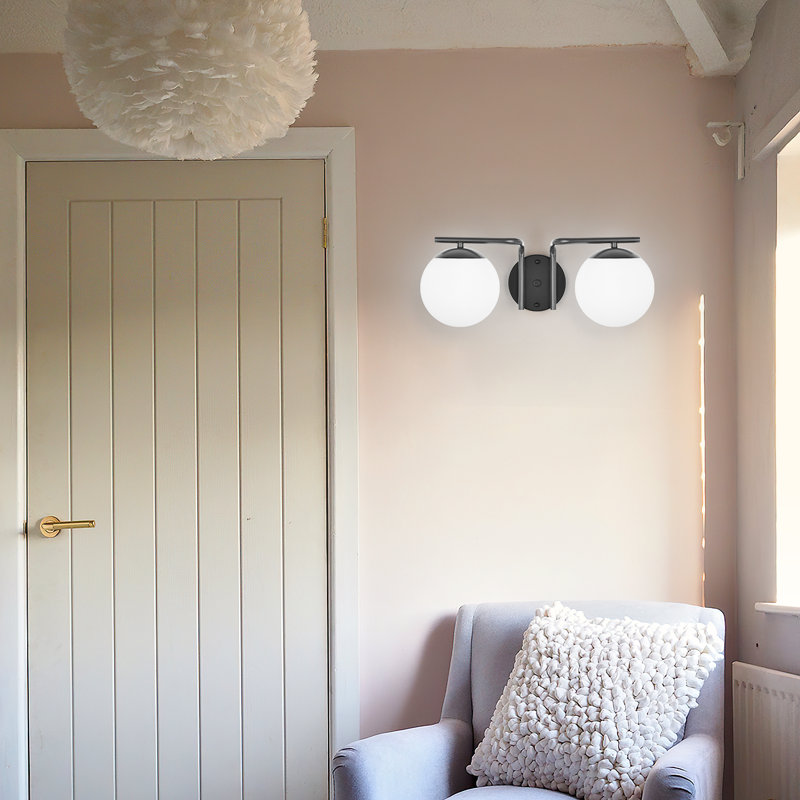 Éclairage pour salle de bain à intensité variable 2 lumières Demirali