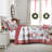 MarCielo 3 Pcs Christmas Quilt Bedspread Set Candy Red BY205-102880011