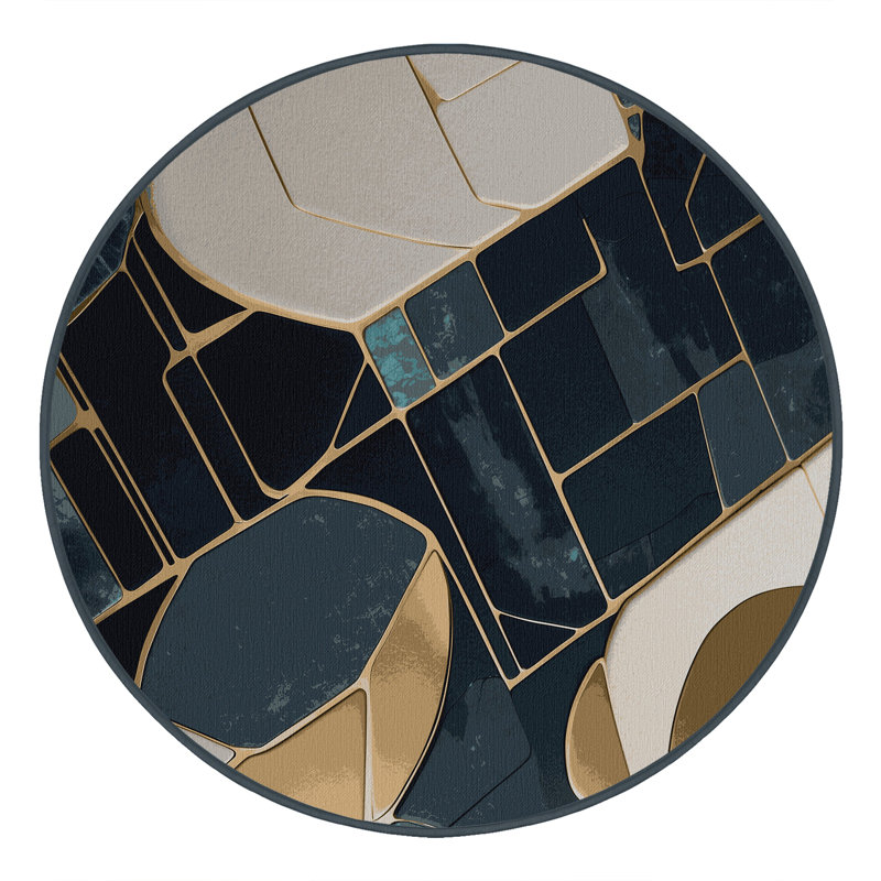 Astral Threads Rug, Round 3'
