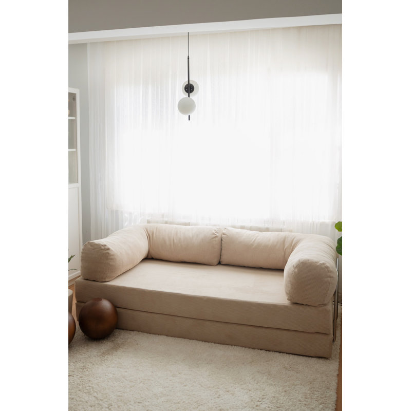 Canapé-lit 3 places, 3, Beige, H 39,37 po x l 27,56 po x P 78,74 po