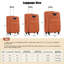 Valise extensible 3 pièces avec sac de voyage