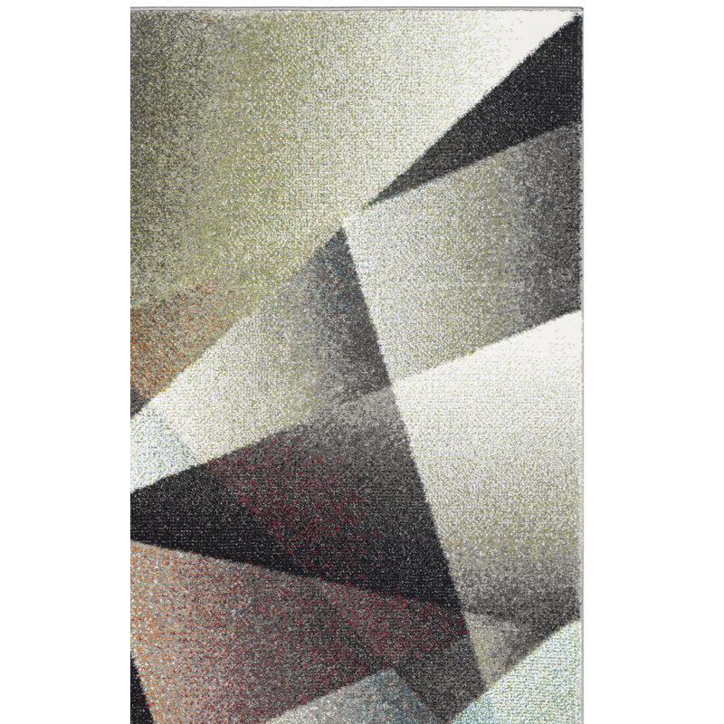 Tapis gris / brun Asumi, Rectangle 5 pi 3 po x 7 pi 6 po