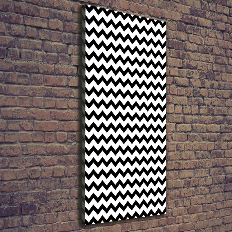 Zigzags - Wrapped Canvas Print