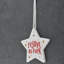 The Seasonal Aisle Festive As Christmas Star Shaped Ceramic Ornament