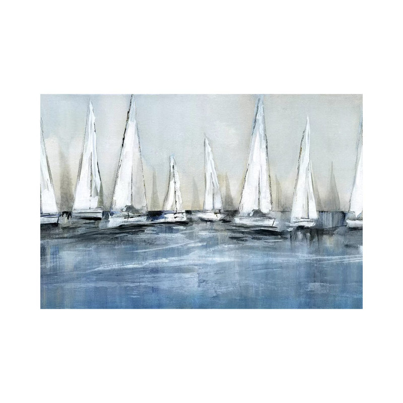 «Waiting for the Sun» par Susan Jill - reproduction d'art, Toile tendue, Pas de tapis, H 26 po x l 40 po x 1,5 po