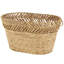 Panier de rangement ovale tissé à la main Elbson Cole and Grey Seagrass