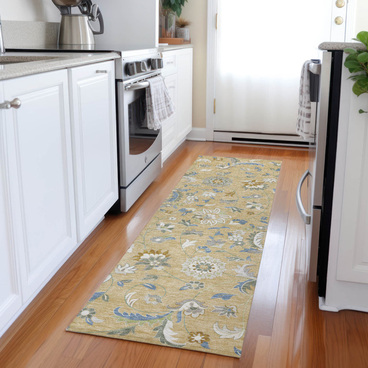 Machine Washable Indoor/Outdoor Chayden ACN1006 Wheat 2'3" x 7'6" Runner Rug