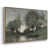 Toile naturelle avec cadre flottant