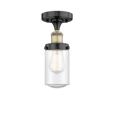 Erkson Glass Semi Flush Mount