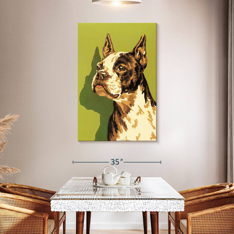 Brampt Boston Terrier, 48" H x 32" W