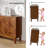 Camellon Mid-century 60" Wide Solid Wooden Legs Sideboard with Adjustable Shelves