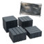 Carreaux de sol à emboîtement en PP - paquet de 44 tuiles de patio imperméables 12 po x 12 po-125177229