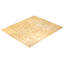 Tapis jaune / ivoire / orange en laine noué à la main de conception unique 11 pi 10 po x 14 pi 3 po New Age