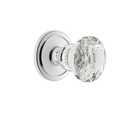 Rosette Grandeur avec poignée en cristal brillant