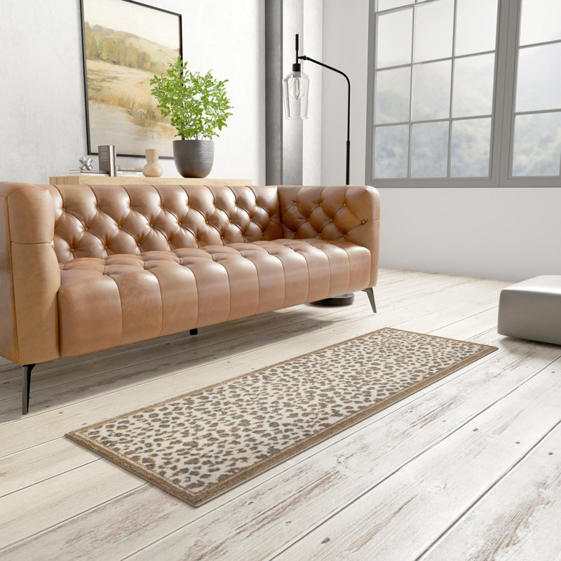 Tapis Pardus Teonni, Tapis de couloir 2 pi x 5 pi 1 po, Brown