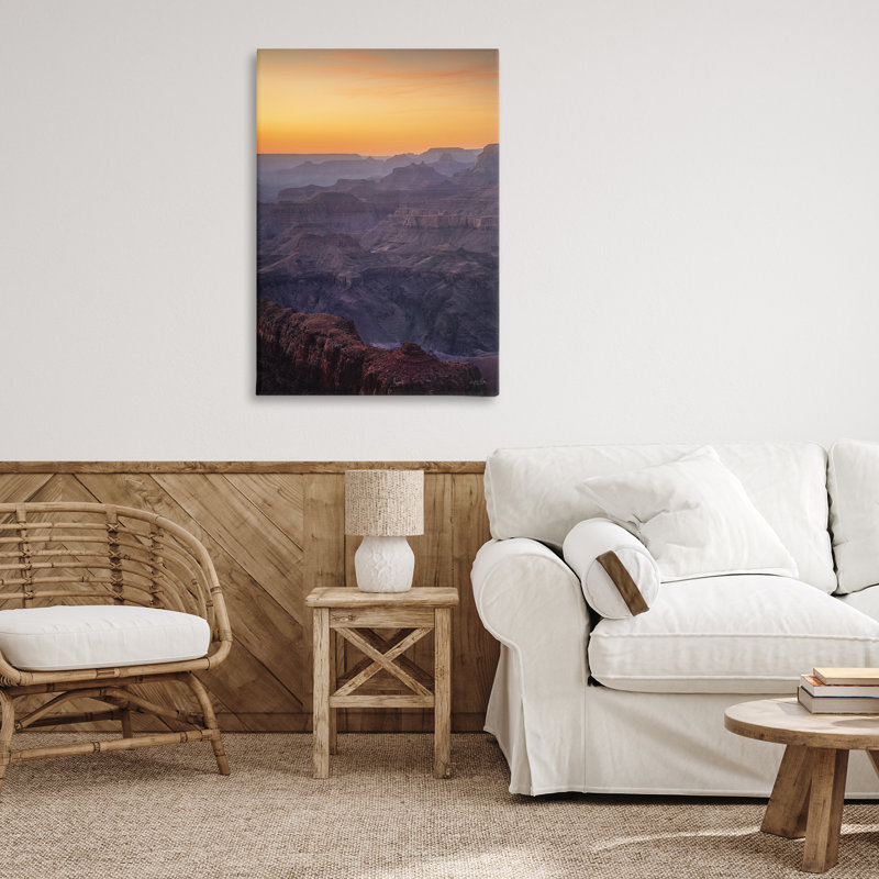 «Orange Sunset Canyon» par Martin Podt, H 36 po x l 24 po