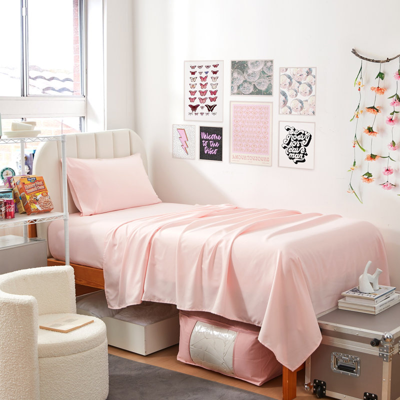 Ensemble de draps double TG, Rose paradisiaque