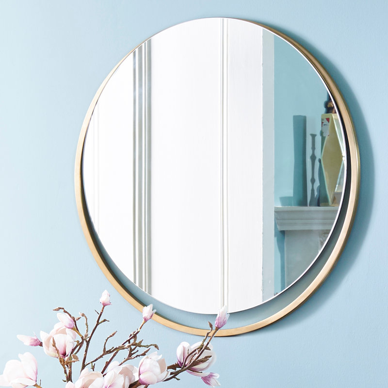 Wattripont Stainless Steel Flat Mirror, Brass Brushed