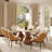 Modern 8/10/12 People Dining Room Set, Pre-Assembly Large Rectangular Dining Table, Sintered Stone Tabletop & Trestle Pedestal, Upholstered PU Leather Chairs-486993019-310184632-487453383