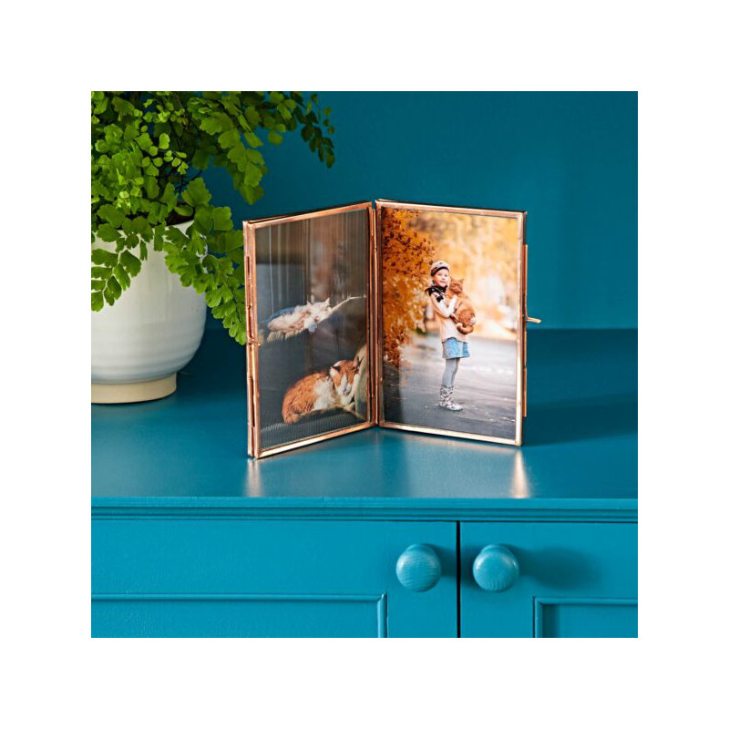 Metal Picture Frame, Copper, 16cm x 22.5cm