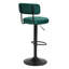 2 tabourets de bar pivotants, tabourets de bar rembourrés à hauteur de comptoir, tabouret de bar réglable pour la cuisine