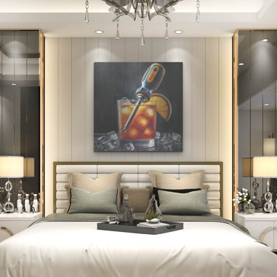  'Screwdriver Cocktail' by Rey Klimt Metal Wall Art, 36" x 36"