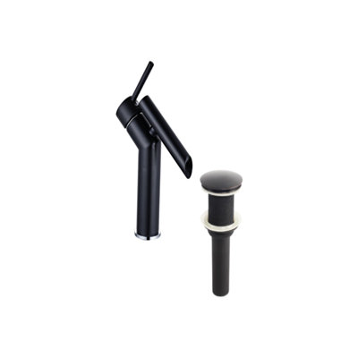 Single Hole Bathroom Faucet with Drain Assembly