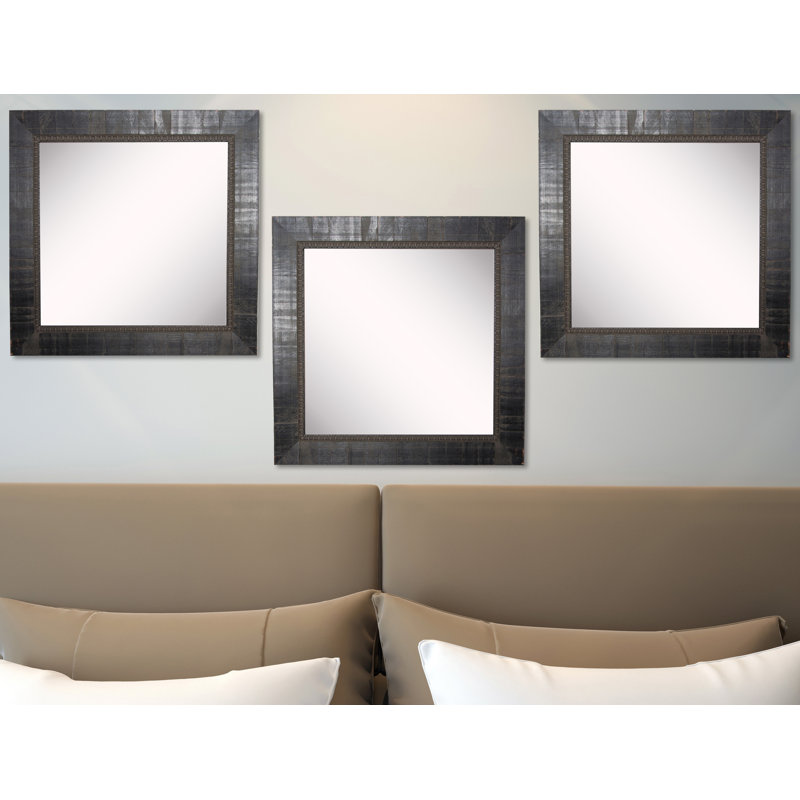 Ensemble de 3 miroirs muraux traditionnels 3 pièces Vinson