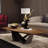 Brown Solid Wood Rectangular Coffee Table-227351756