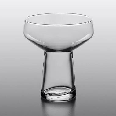 Nude Glass Round Up Coupe Glasses, Set of 2 - Clear