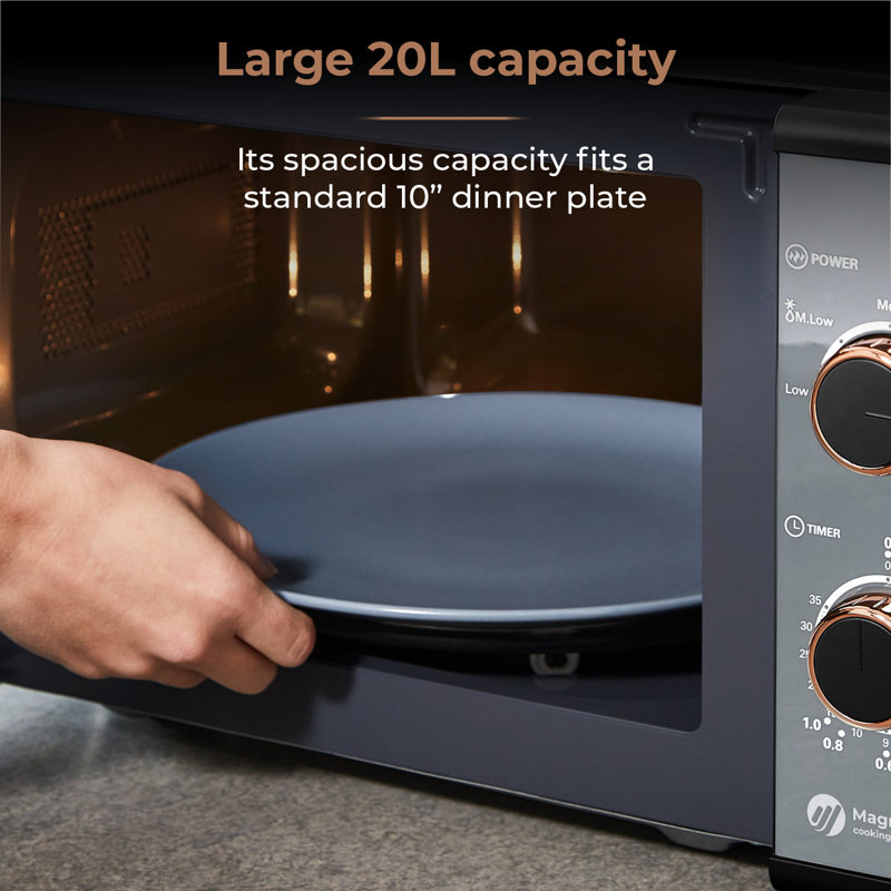 Tower Cavaletto 20L 800W Manual Microwave, Black