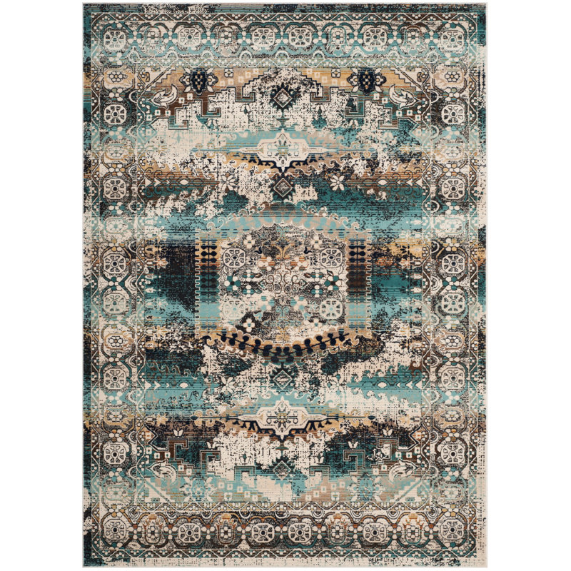 Wayne Performance Oriental Rug, Rectangle 6'7" x 9'2"