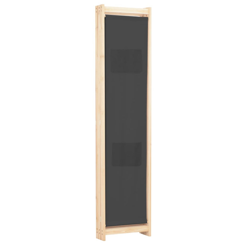 Rizzo 170cm H Folding Room Divider, 120 x 170cm, 3, Grey